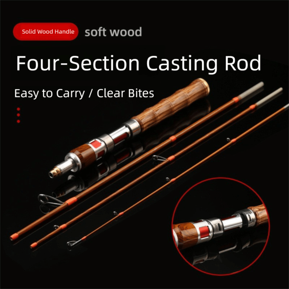 Fishing Rod Spinning - 4 Sections Spinning Fishing Rod Spinning