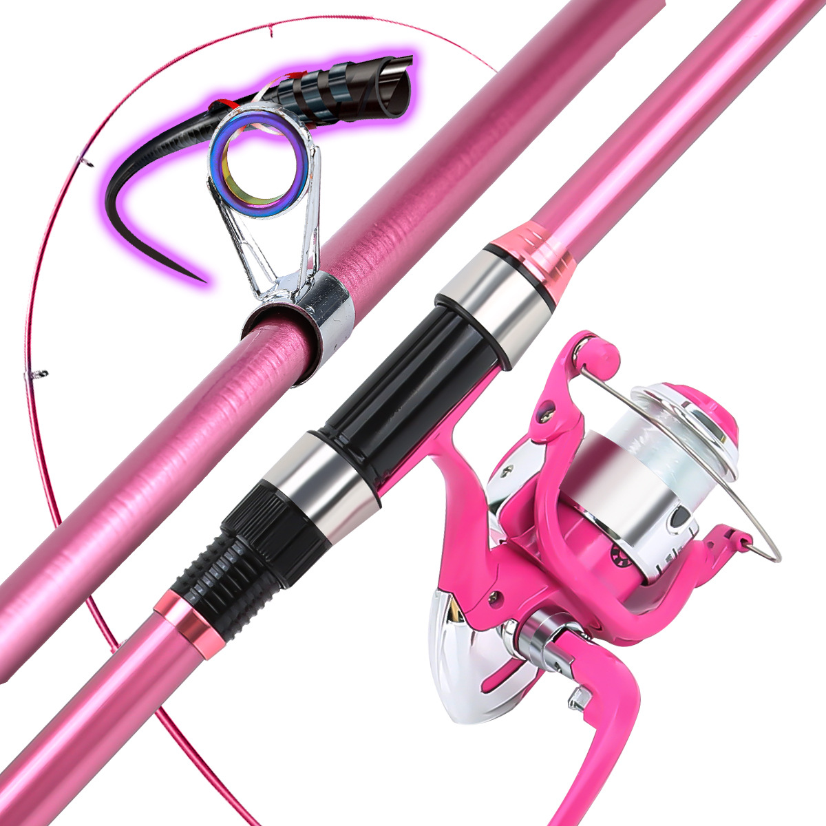 Fishing Pole Set Full Kits Wit - Fishing Rod Spinning review and price