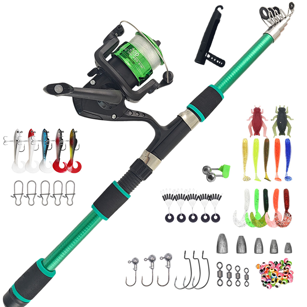 Portable Telescopic Fishing Ro - Fishing Rod Combo review and price