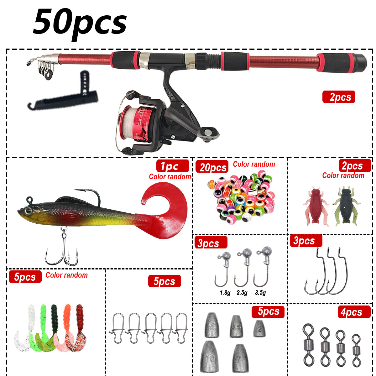 Portable Telescopic Fishing Ro - Fishing Rod Combo review and price