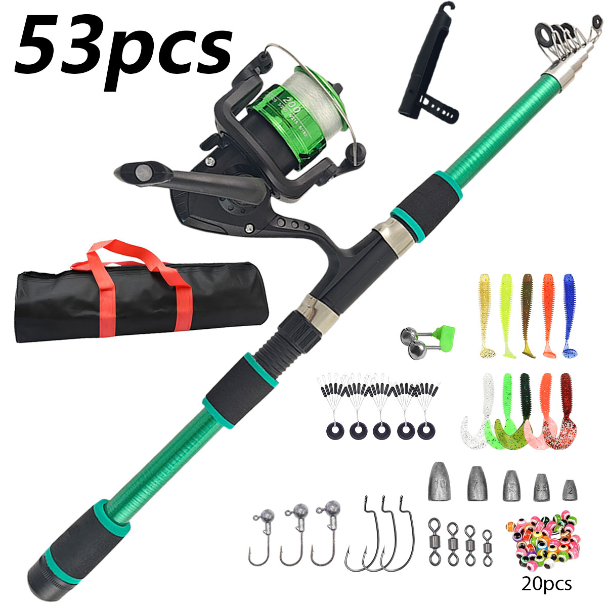Portable Telescopic Fishing Ro - Fishing Rod Combo review and price