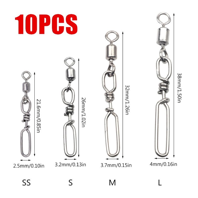 10Pcs Stainless Steel Quick Sn - Fishing Rod Repair Kit review and price