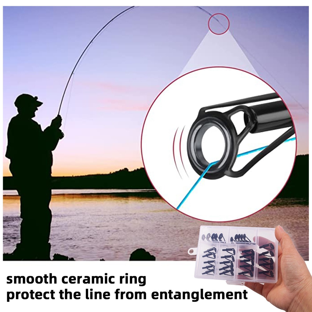 30PCS Stainless Steel Fishing  - Fishing Rod Tip Replacement review and price
