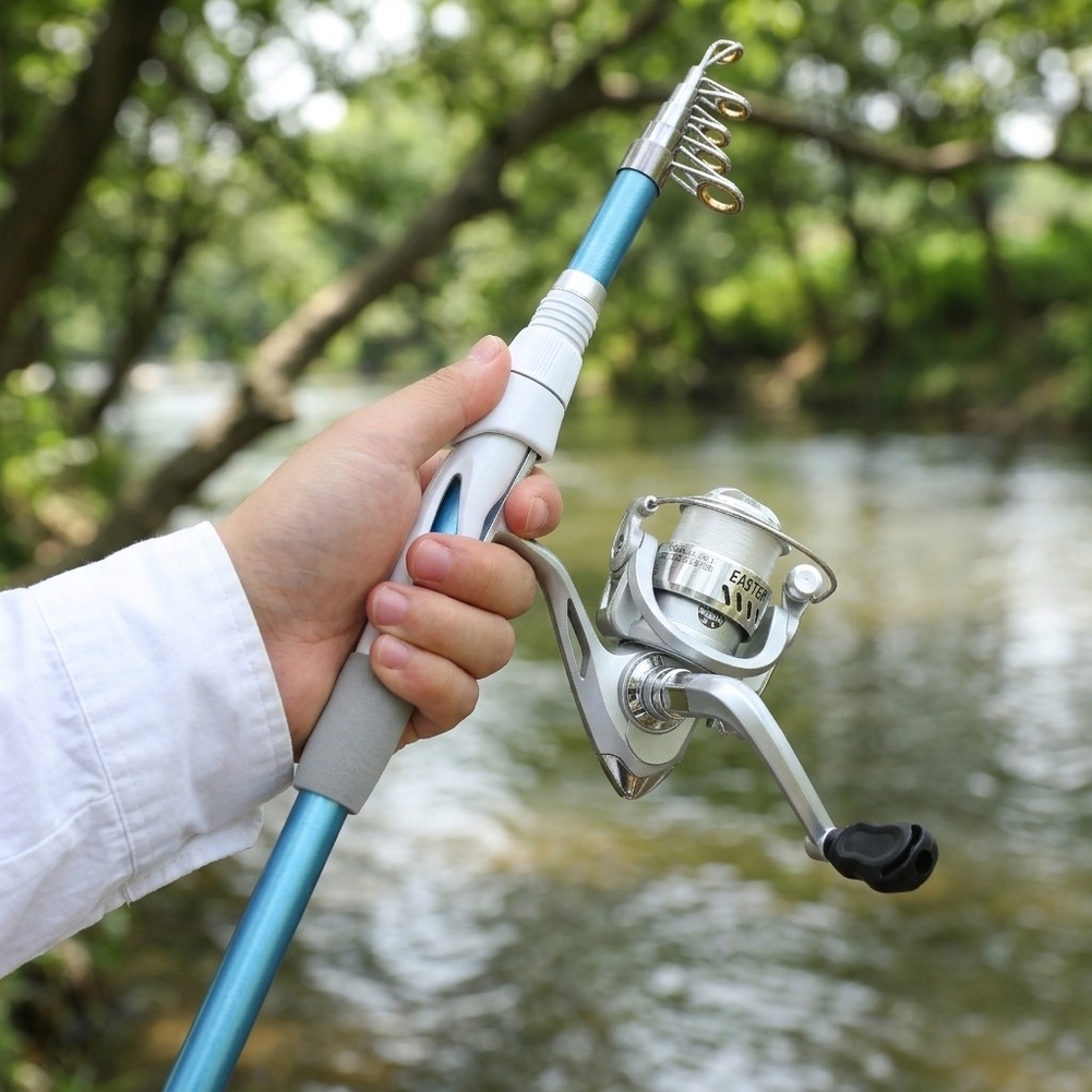 Blue White 1.8M Fishing Rod Re - Fishing Rod Combo review and price