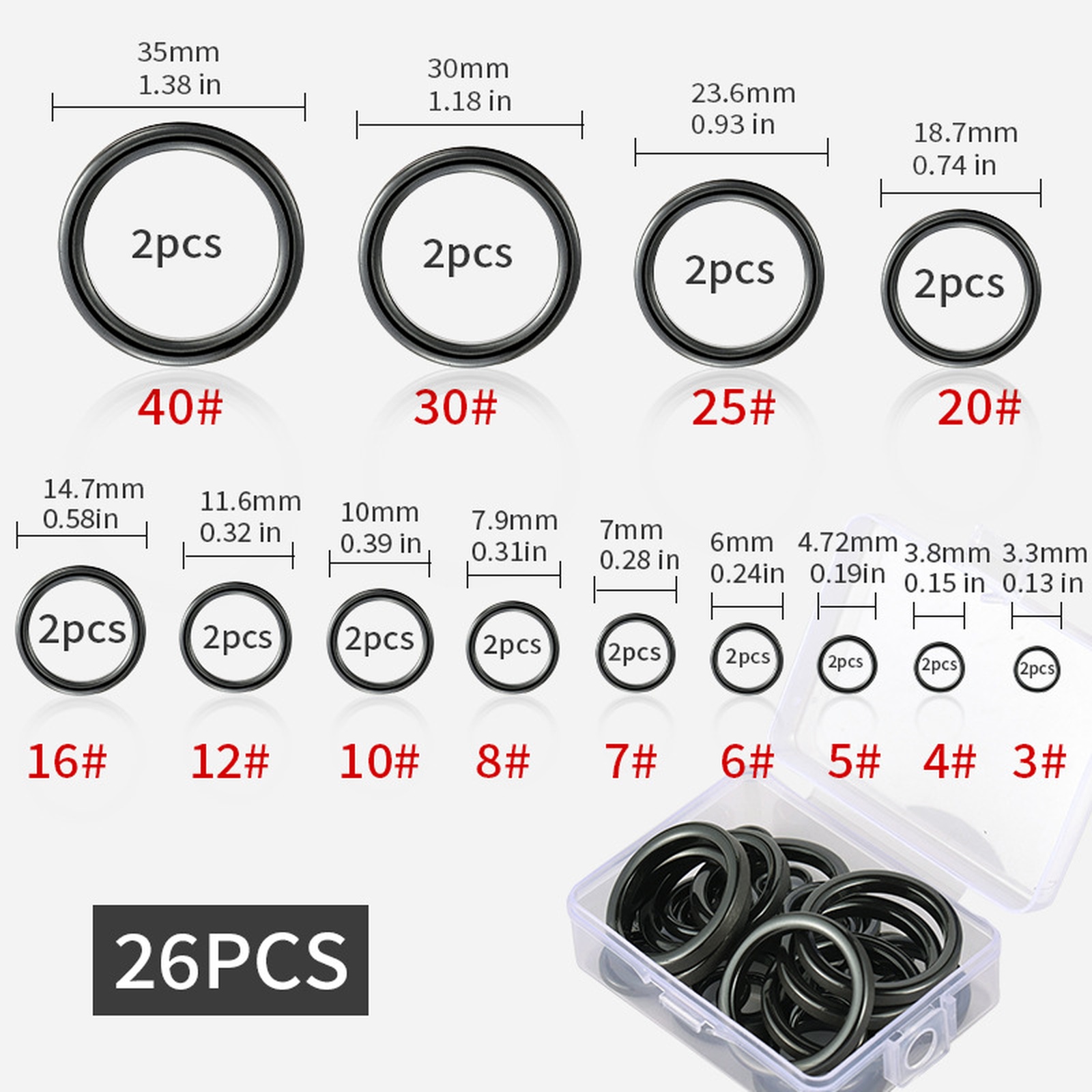 26PCS Fishing Rod Guide Ring K - Fishing Rod Guide Replacement review and price